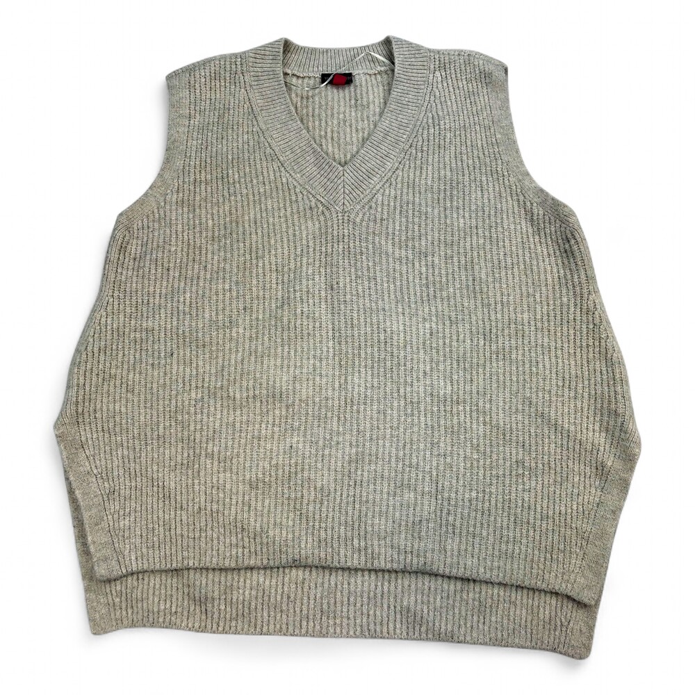 Vince Camuto Ribbed‎ V-Neck Sweater Vest XL Light Gray